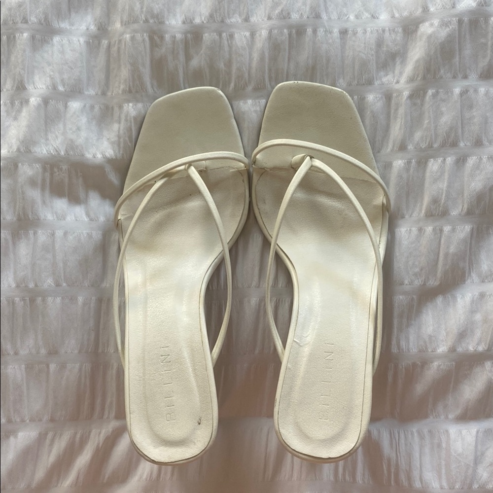 Bellini Women's Cream Strappy Sandals